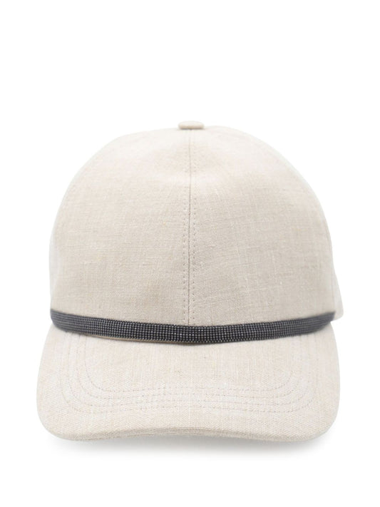 Brunello Cucinelli Hats Beige Scarves Hats & Gloves Brunello Cucinelli Light Gray