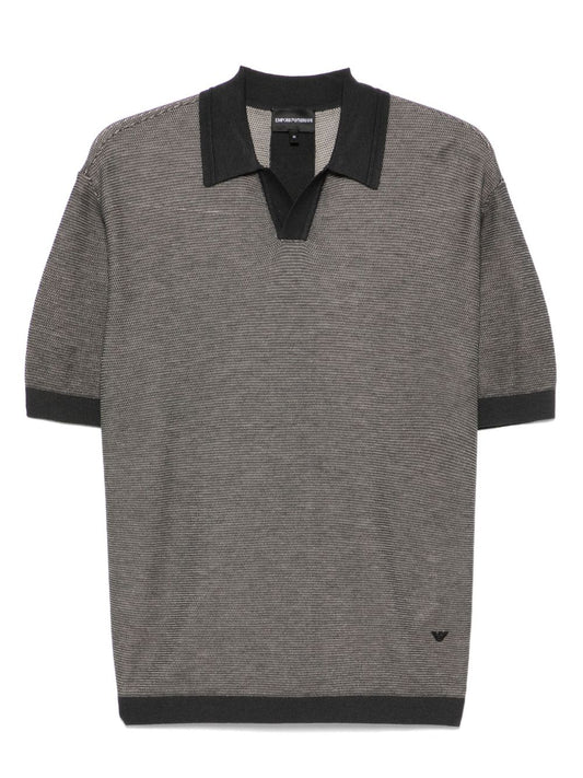 Emporio Armani logo patch polo