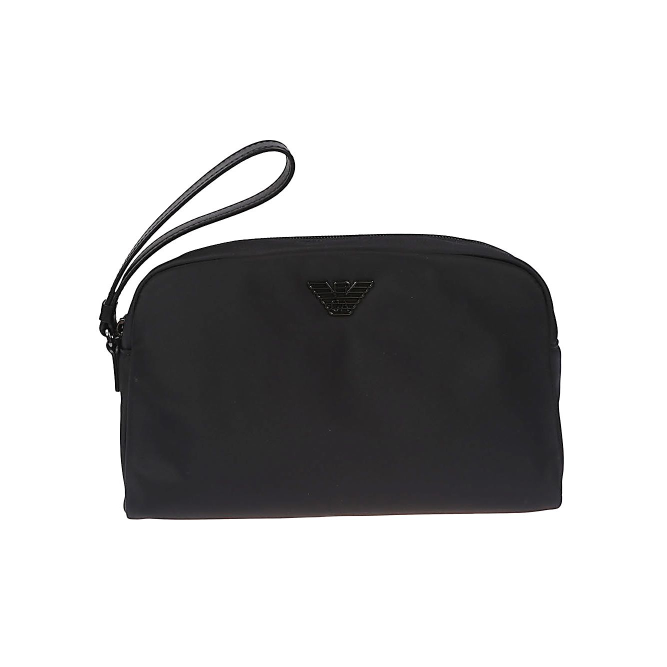 Front view with bag zipped and handles upright.