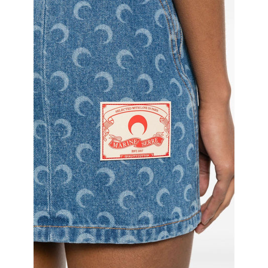 MARINE SERRE Dresses Clear Blue