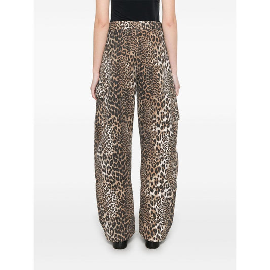 GANNI Trousers Brown