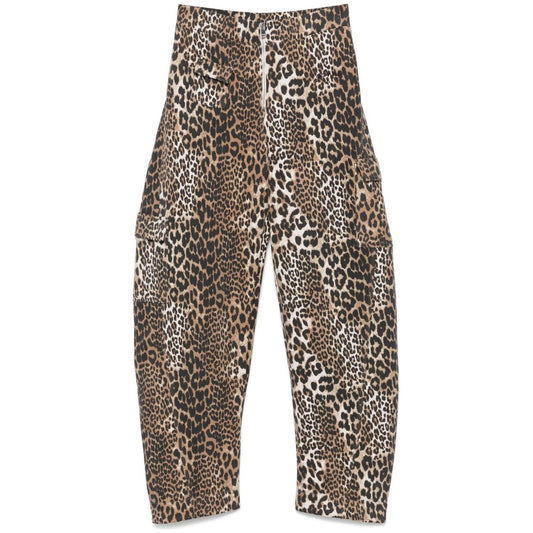 GANNI Trousers Brown
