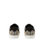 Burberry Leather, suede and check sneakers Sneakers