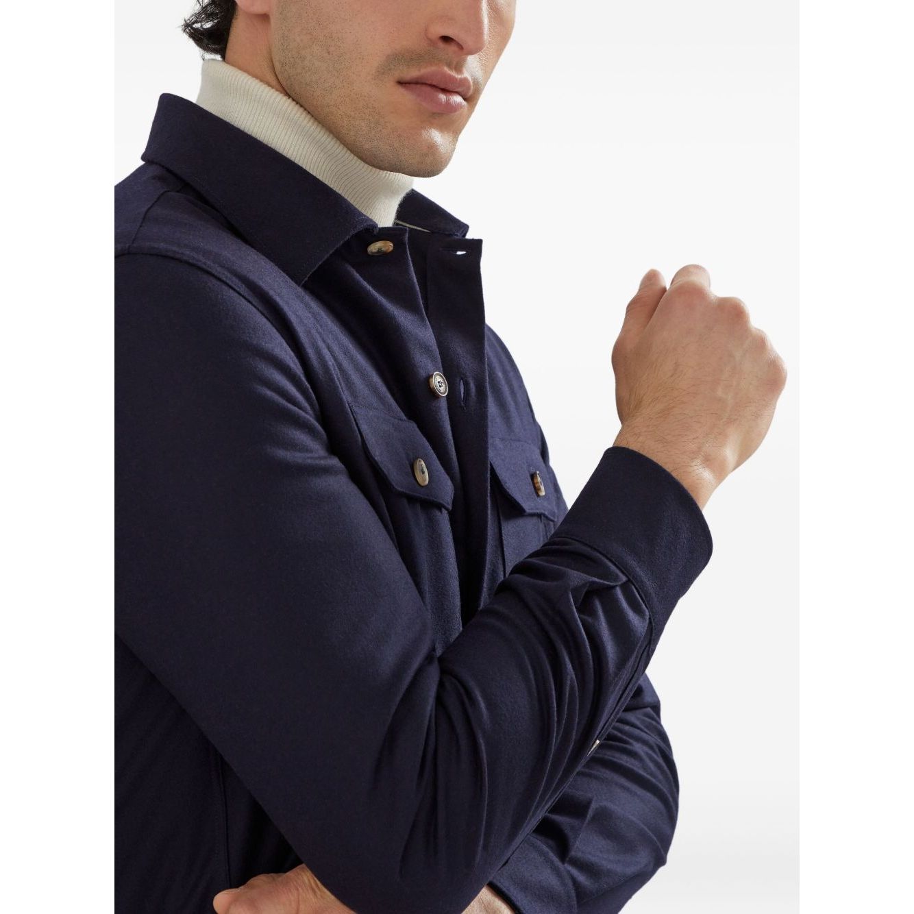 Brunello Cucinelli Shirts Blue Shirts