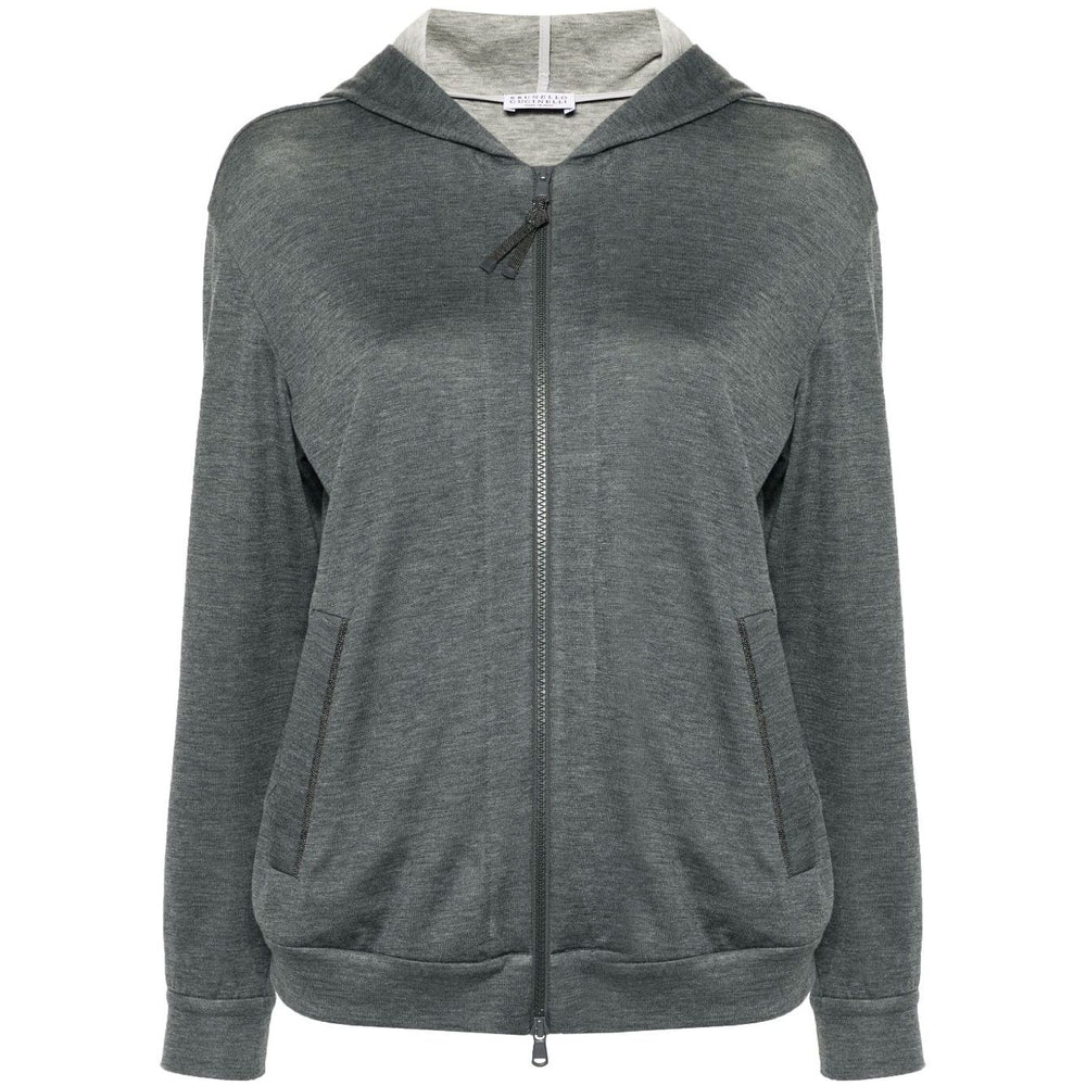 Brunello Cucinelli Sweaters Grey Topwear