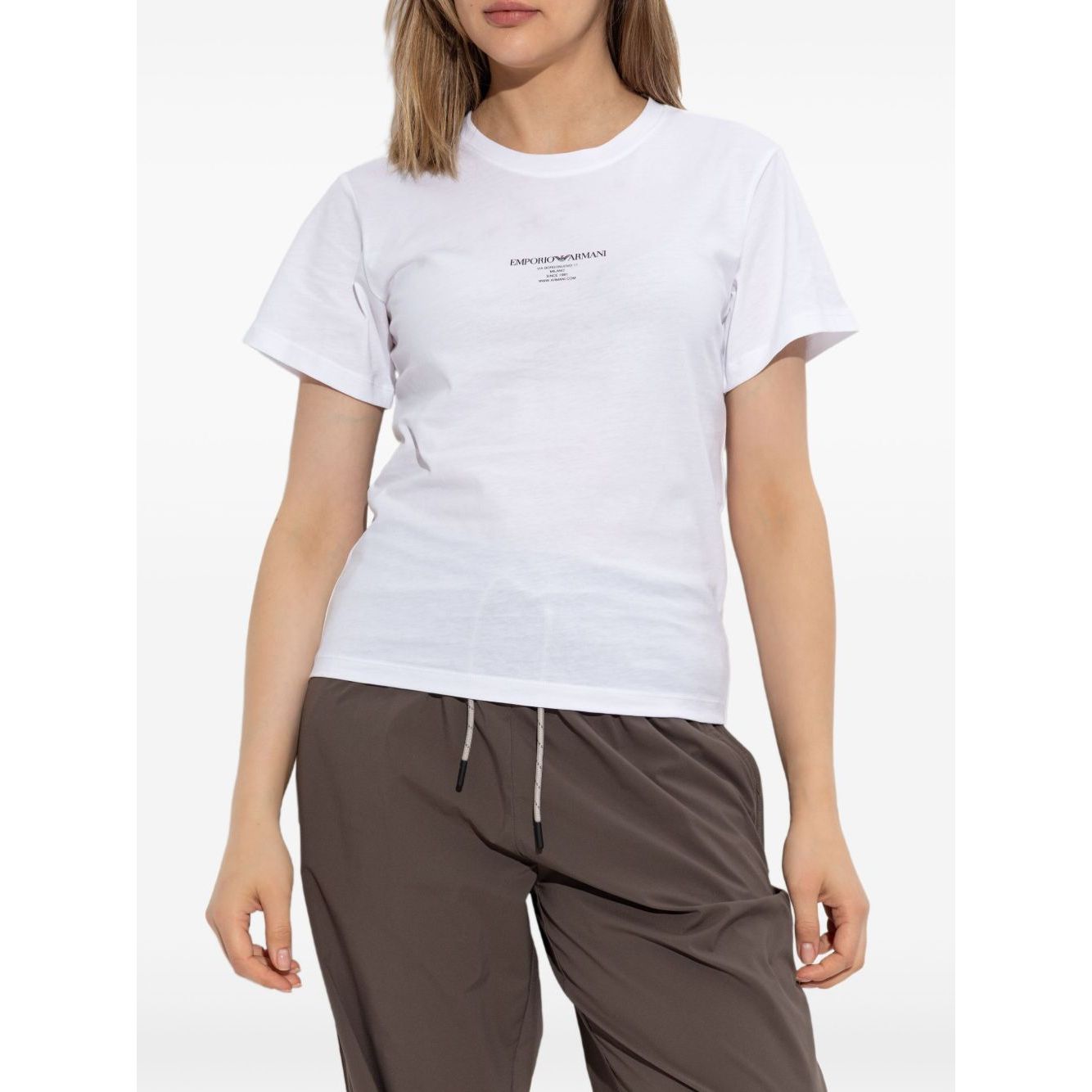 Emporio Armani T-shirts and Polos White Topwear