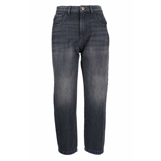 Yes Zee Black Cotton Women's High-Waisted Jeans