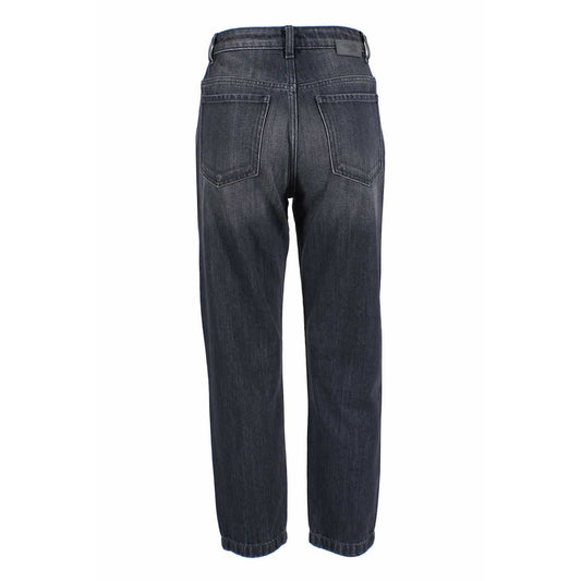 Yes Zee Black Cotton Women's High-Waisted Jeans