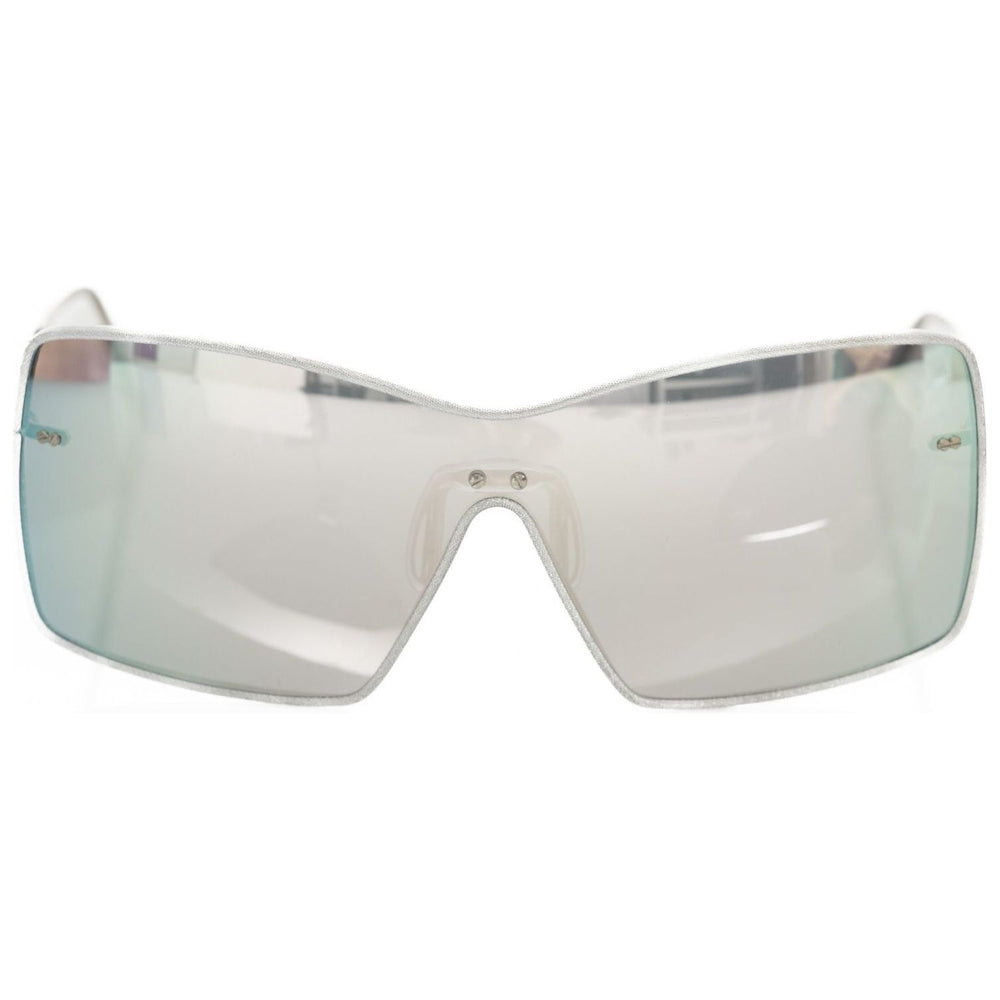 Frankie Morello Silver Metallic Women's Sunglasses Shield