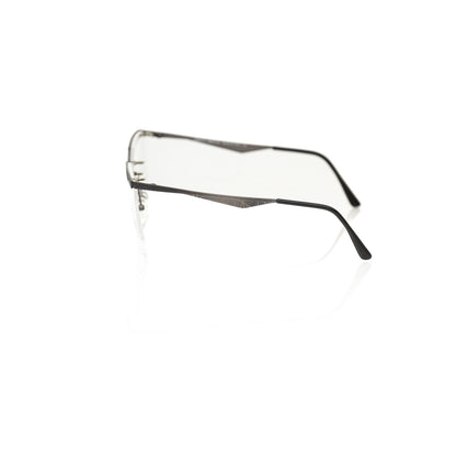 Frankie Morello Black Metallic Fibre Glasses Frame