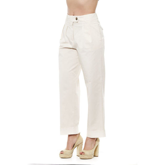 Peserico Beige Wide Palazzo Pants Peserico Antique White