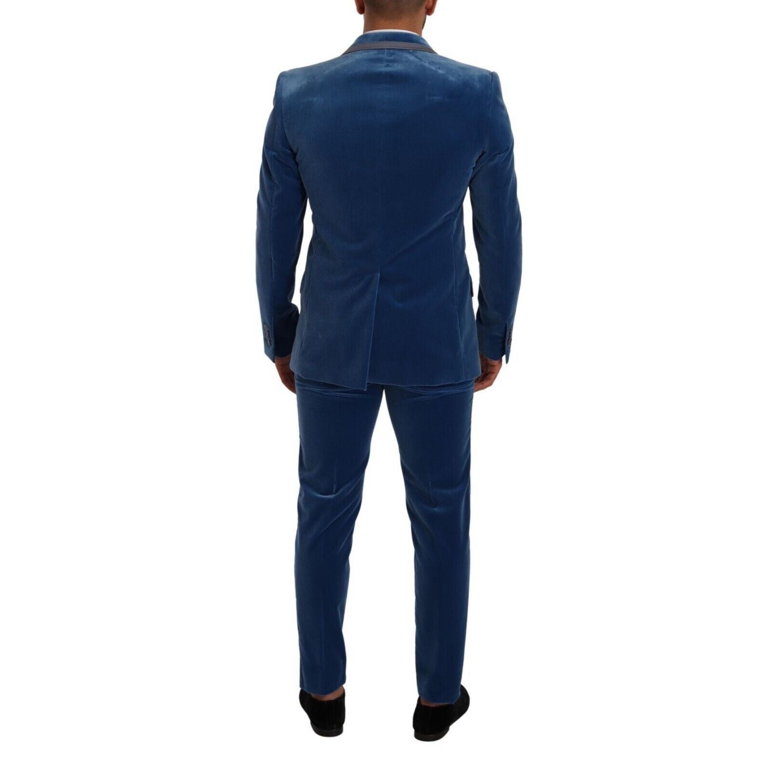Dolce & Gabbana Blue SICILIA Velvet Slim Fit 2 Piece Suit
