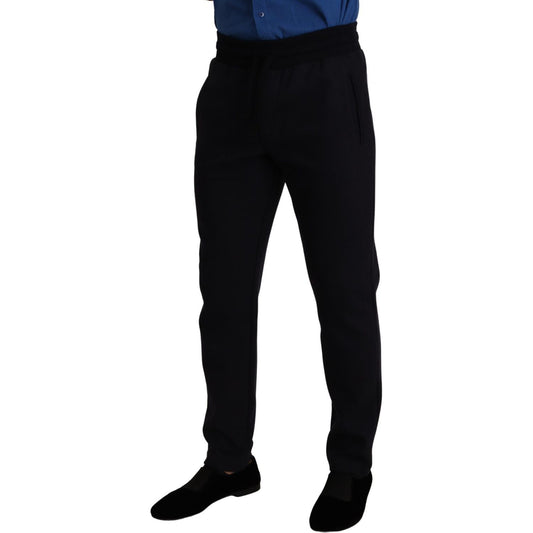 Dolce & Gabbana Elegant Blue Jogger Pants for Men Dolce & Gabbana Black