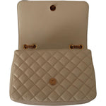 Versace Elegant White Nappa Leather Shoulder Bag