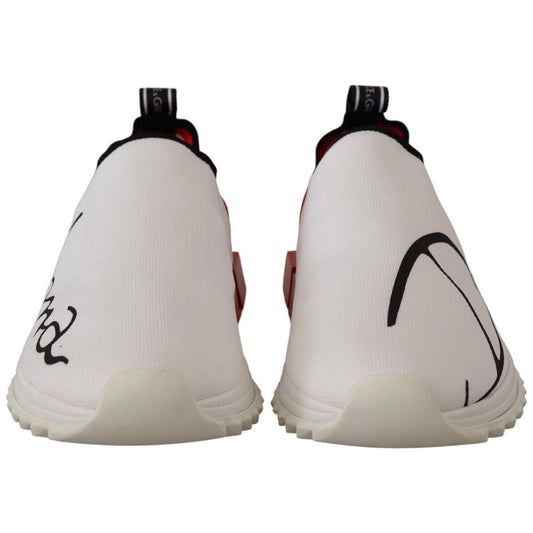 Dolce & Gabbana Elegant Sorrento Sneakers in White Dolce & Gabbana Gray