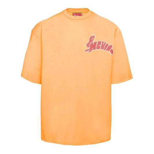 Pharmacy Industry Orange Cotton Men T-Shirt Pharmacy Industry Light Salmon