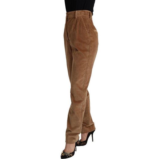 Dolce & Gabbana Chic High-Waisted Corduroy Skinny Pants Dolce & Gabbana Sienna