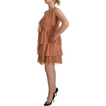 Liu Jo Pink Lace Sleeveless Mini Shift Layered Dress