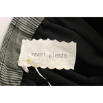 NOEMI ALEMÁN Gray Checkered Wool Shorts Skirt