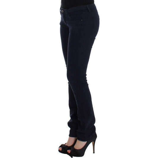 Costume National Chic Blue Straight Leg Denim Delight Costume National Black