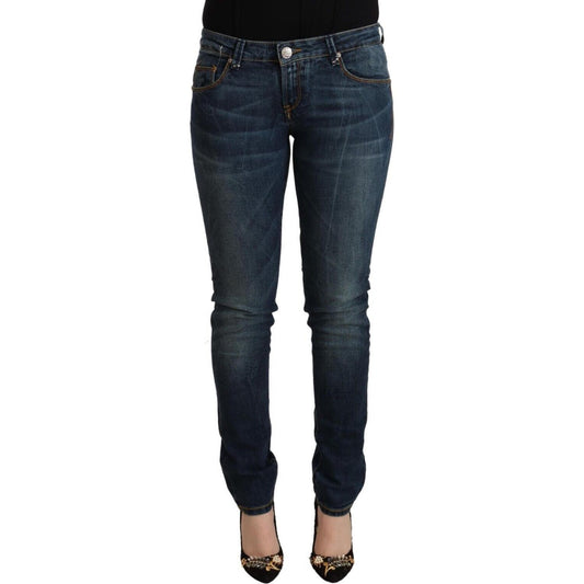 Acht Chic Slim-Fit Low Waist Skinny Jeans Acht Dark Slate Gray