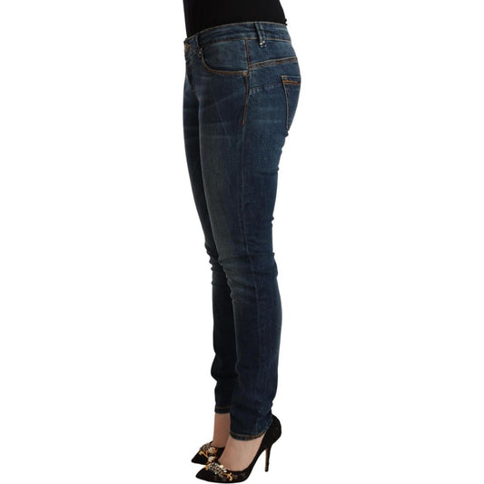 Acht Chic Slim-Fit Low Waist Skinny Jeans Acht Dark Slate Gray