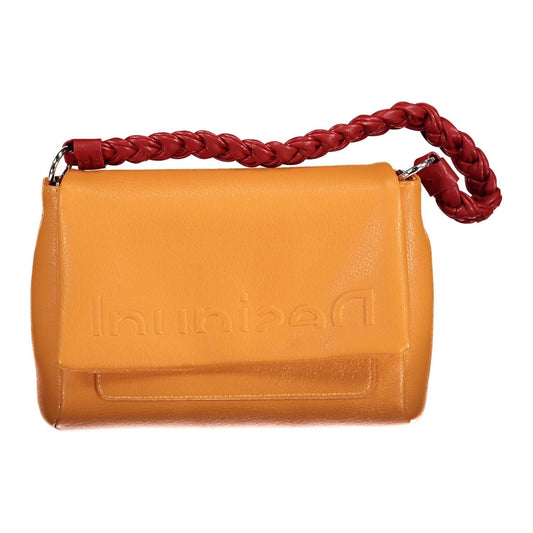Desigual Chic Orange Shoulder Bag with Contrasting Details Desigual Coral