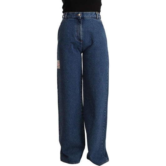 GCDS Chic High-Waist Boot Cut Denim GCDS Dark Slate Gray