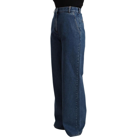 GCDS Chic High-Waist Boot Cut Denim GCDS Dark Slate Gray