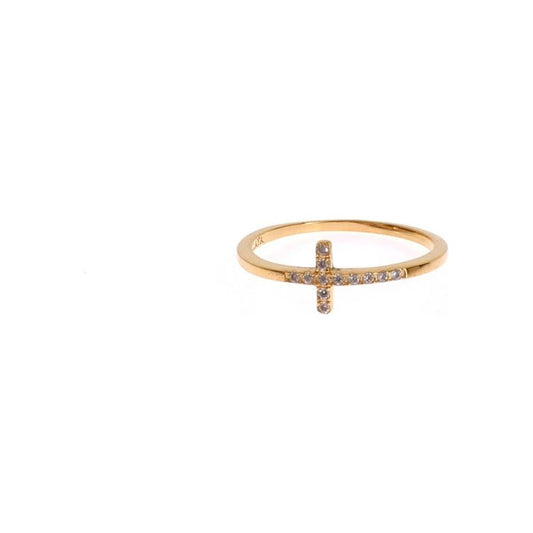 Nialaya Chic Handmade Golden CZ Crystal Ring Nialaya Wheat