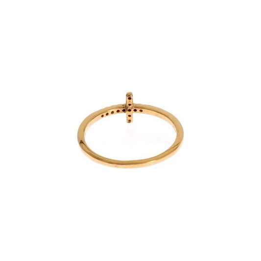 Nialaya Chic Handmade Golden CZ Crystal Ring Nialaya Tan