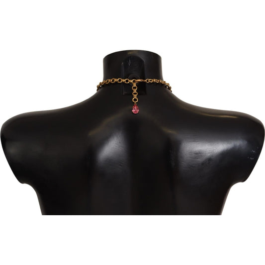 Dolce & Gabbana Chic Gold Statement Sicily Fruit Necklace Necklace Dolce & Gabbana Black