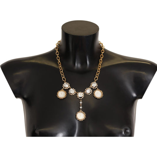 Dolce & Gabbana Elegant Timeless Statement Necklace Necklace Dolce & Gabbana Dark Slate Gray