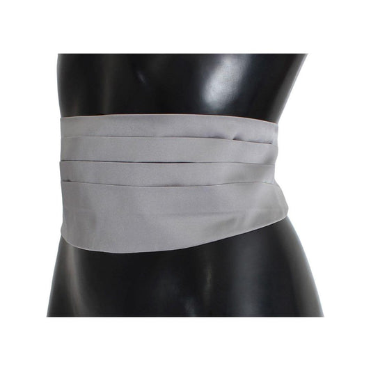 Dolce & Gabbana Elegant Silk Gray Cummerbund Dolce & Gabbana Dark Slate Gray