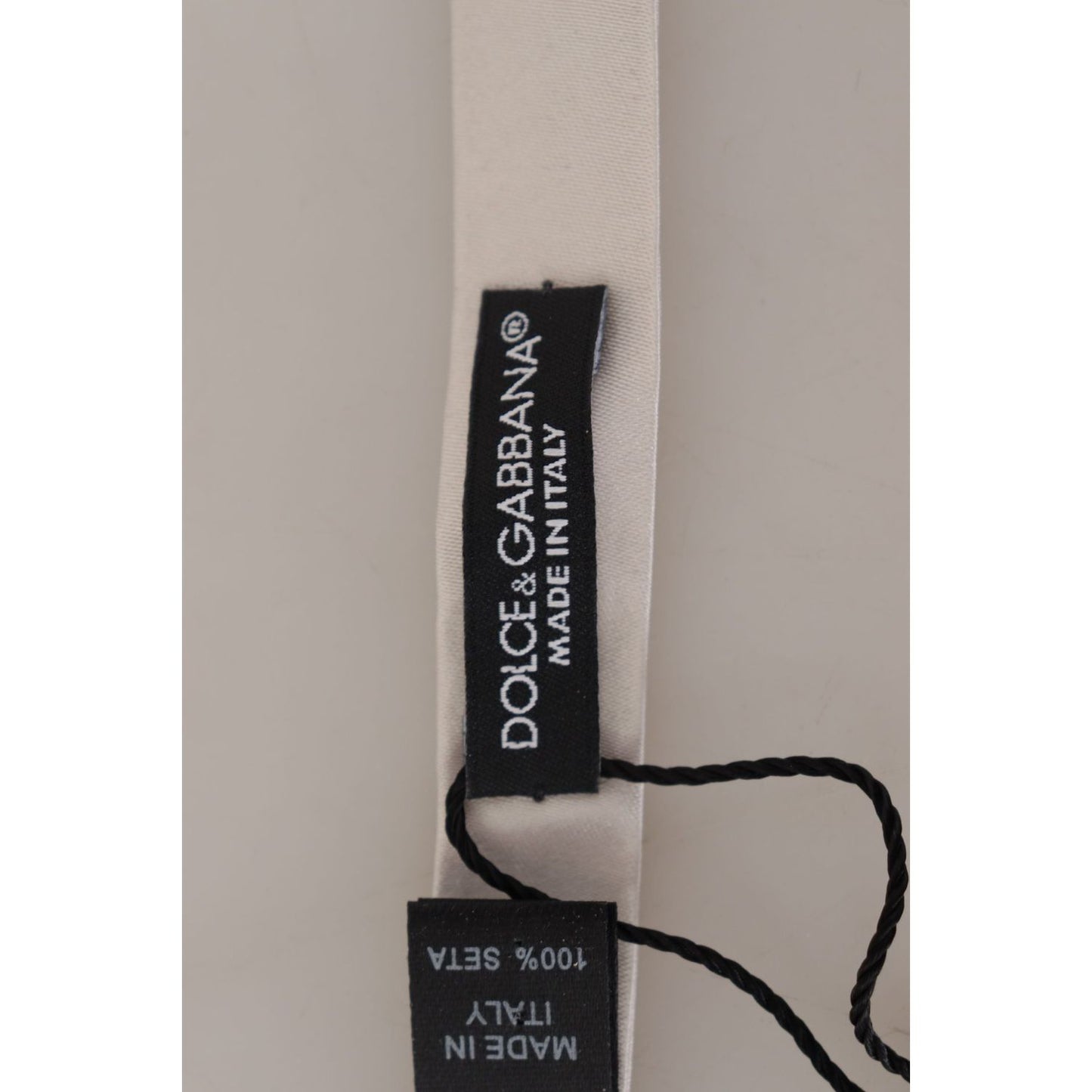 Dolce & Gabbana Gray 100% Silk Adjustable Neck Papillon Tie 1728,67345645728,Accessories,Bowties - Ties and Formal Accessories - Accessories,Dolce & Gabbana,Gray,Material: 100% Silk,Men,Men - Accessories,New with tags,Ties & Bowties - Men - Accessories,Ti