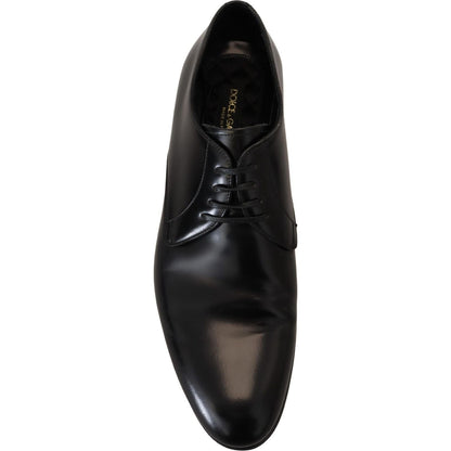 Dolce & Gabbana Black Leather Formal Dress Shoes