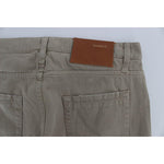 Acht Beige Cotton Patchwork Jeans Jeans & Pants