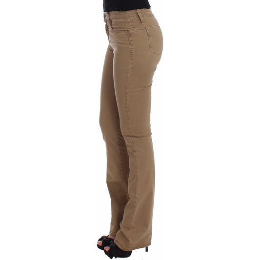 Costume National Chic Beige Straight Leg Fashion Jeans Costume National Dim Gray