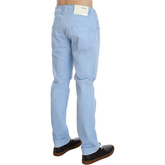 Acht Elegant Low Waist Regular Fit Men's Jeans Acht Light Steel Blue