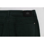 Ermanno Scervino Green Cotton Denim Stretch Straight Fit Jeans