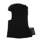 Dolce & Gabbana Elegant Black Sequined Hooded Scarf Wrap Hood Scarf Dolce & Gabbana Black