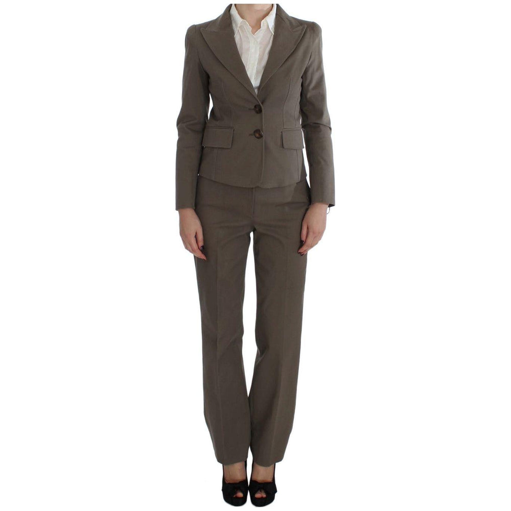 BENCIVENGA Beige Wool Cotton Suit