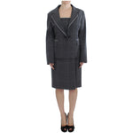 BENCIVENGA Gray Stretch Sheath Dress Suit Set Suit