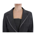 BENCIVENGA Gray Stretch Sheath Dress Suit Set Suit