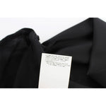 Exte Black Neck Wrap Top Blouse