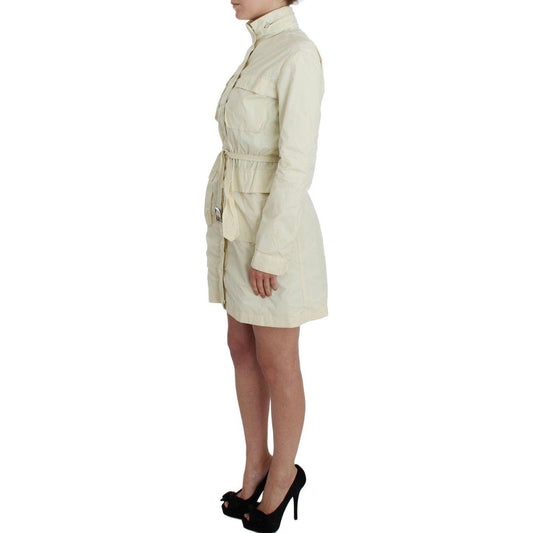 P.A.R.O.S.H. Chic Beige Trench Jacket Coat Coats & Jackets P.A.R.O.S.H. Gray