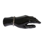 Nialaya Gray Rhodium 925 Silver Bangle Bracelet Bracelet