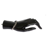 Nialaya Gray Rhodium 925 Silver Bangle Bracelet Bracelet