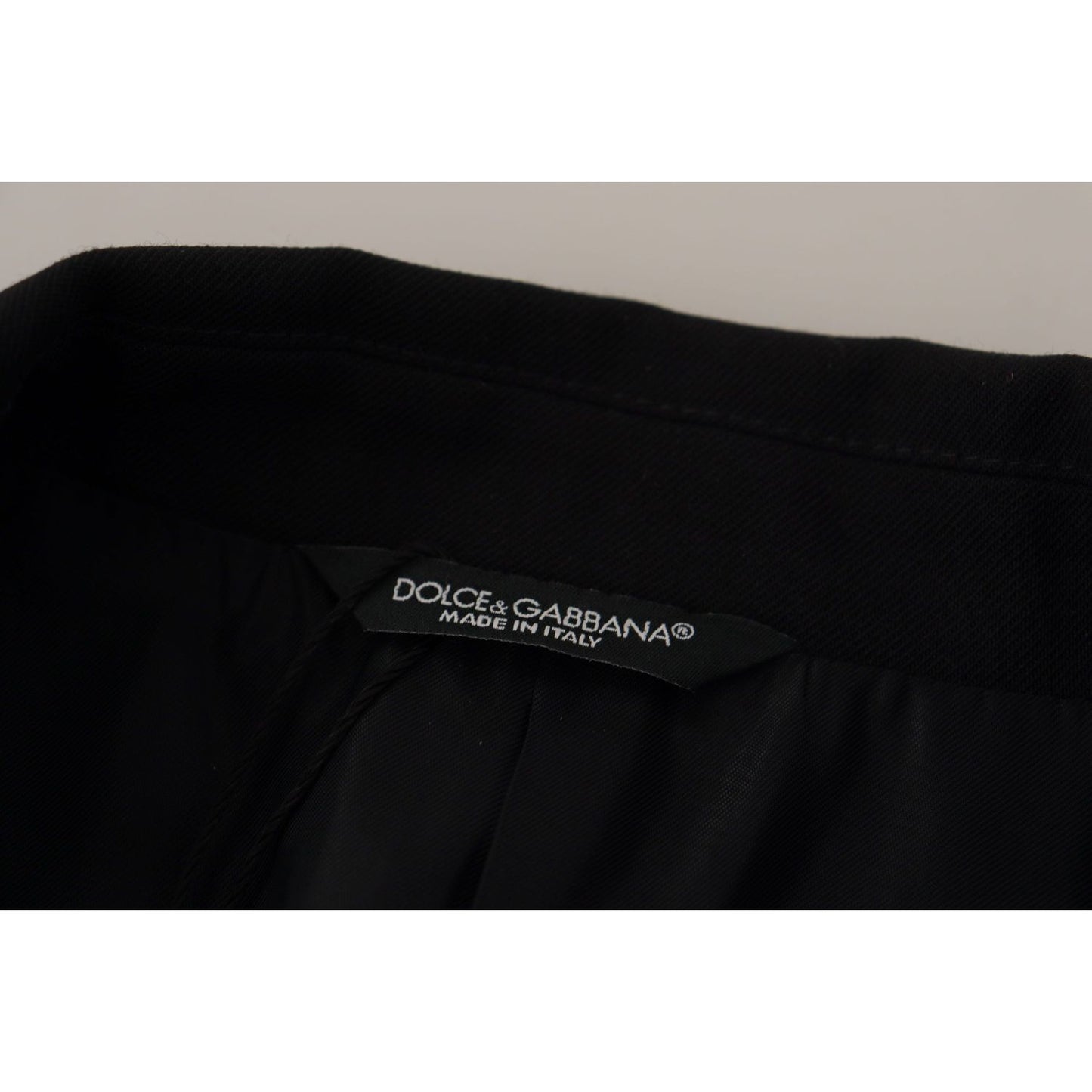 Dolce & Gabbana Black Double Breasted Coat Blazer Jacket JKT3375- 48