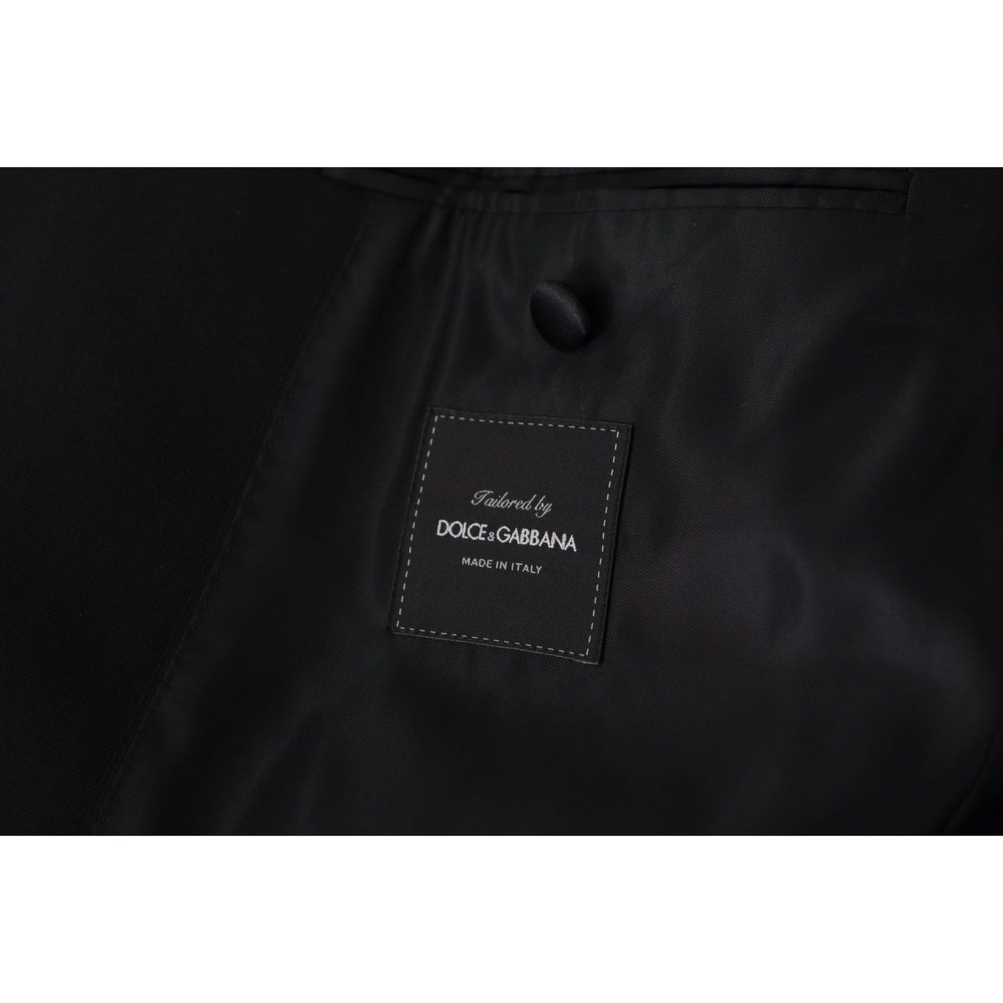 Dolce & Gabbana Black Double Breasted Coat Blazer Jacket JKT3375- 48